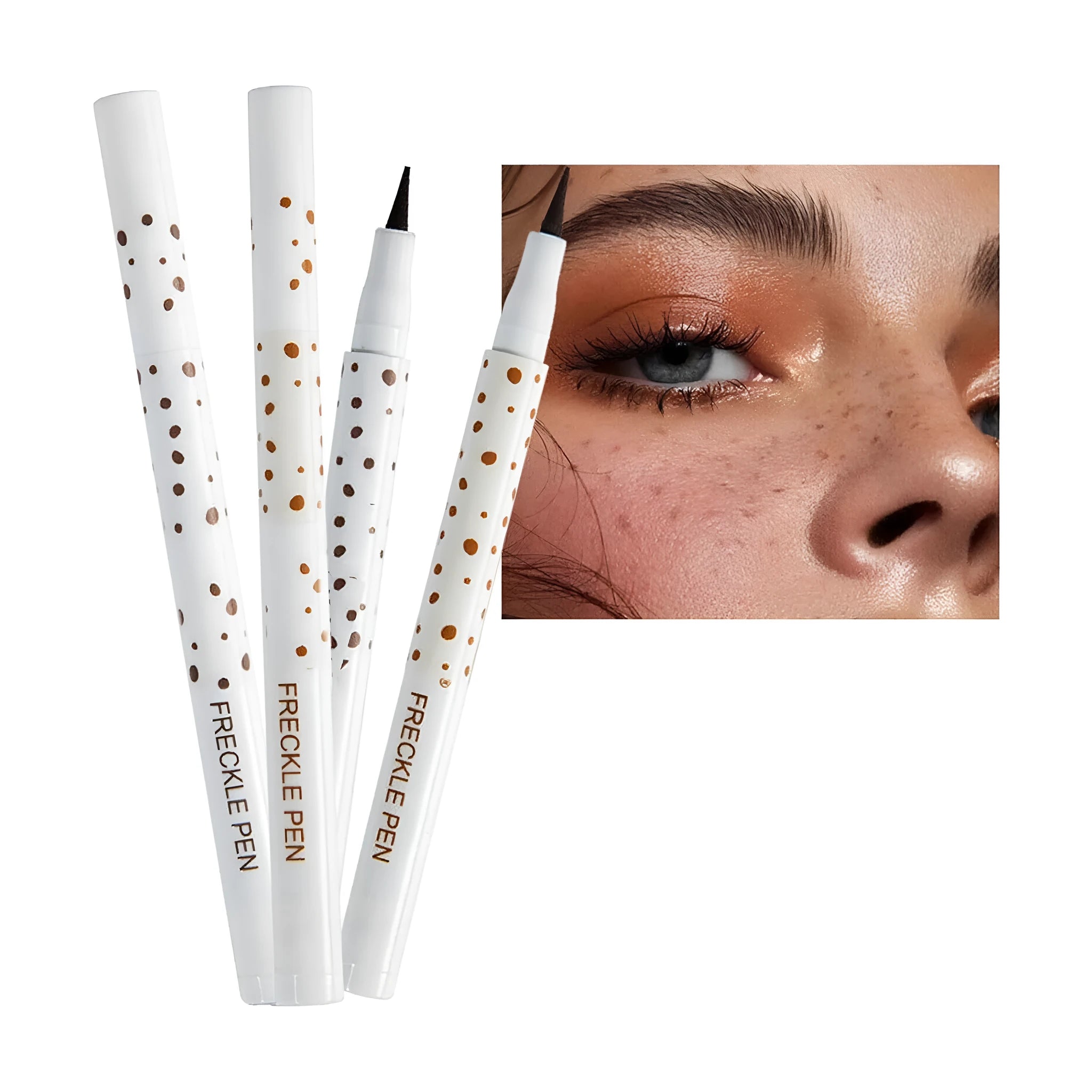 Dark brown waterproof freckle pen cosmetic marker for natural-looking face application