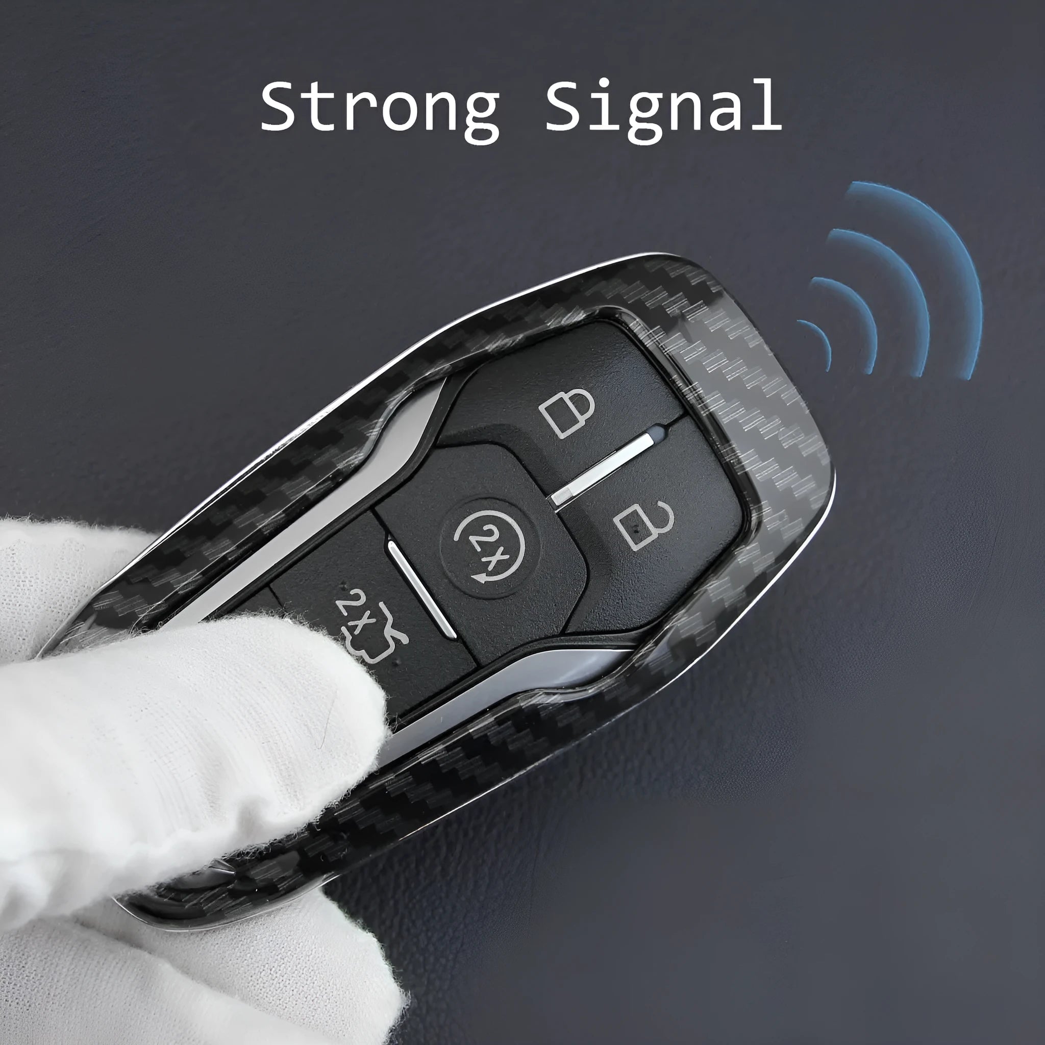 Hard plastic car key remote protective shell shown in single shell and buckle attachment variants