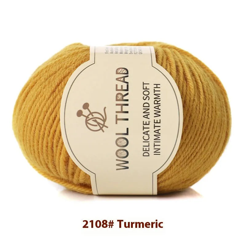 Roll of hand knitting wool yarn for baby garments in various colour options
