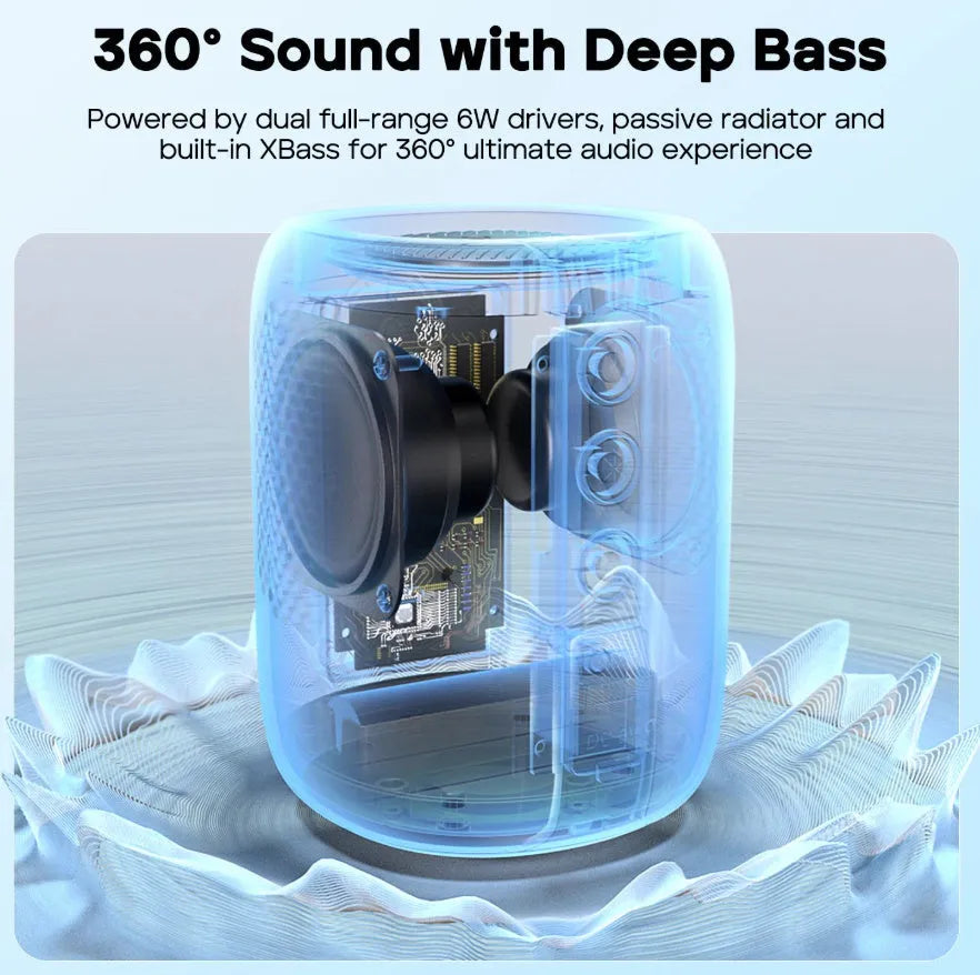 StormBox Mini Bluetooth Speaker in black with IPX7 waterproof rating and compact portable design