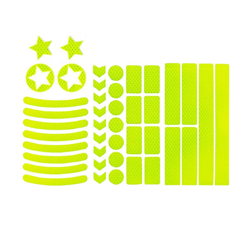 Bicycle reflective grid pattern safety tape measuring 11.5 by 21 cm in four colour options