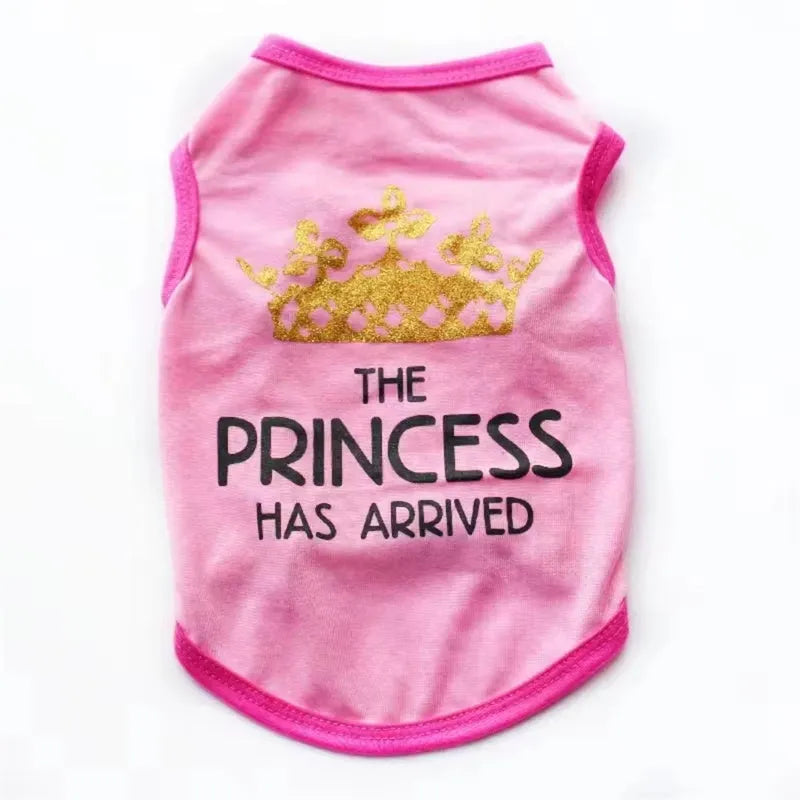 Cotton puppy vest for spring and summer wear in multiple colours and sizes