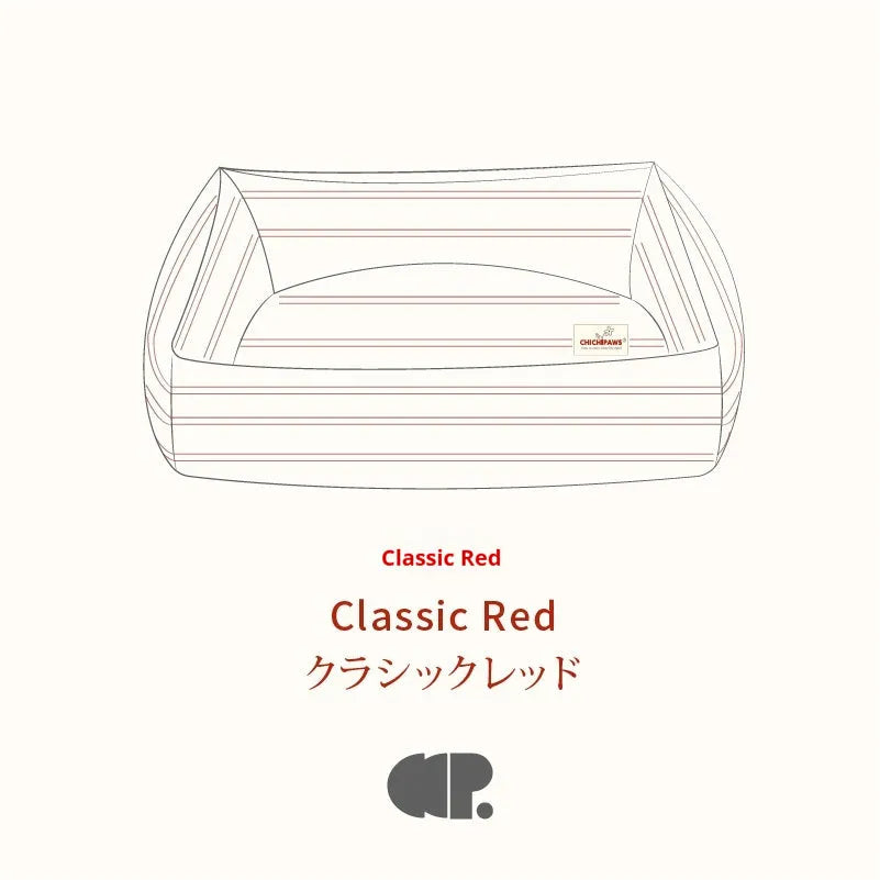Classic red pp cotton kennel pet mat for dogs – non-removable washable design – M and L sizes available