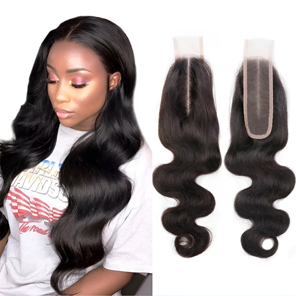 Natural colour straight human hair wig for women in exotic style, showing length options