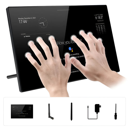 13.3 inch integrated computer voice assistant with CM4 main control and touch display magic mirror interface
