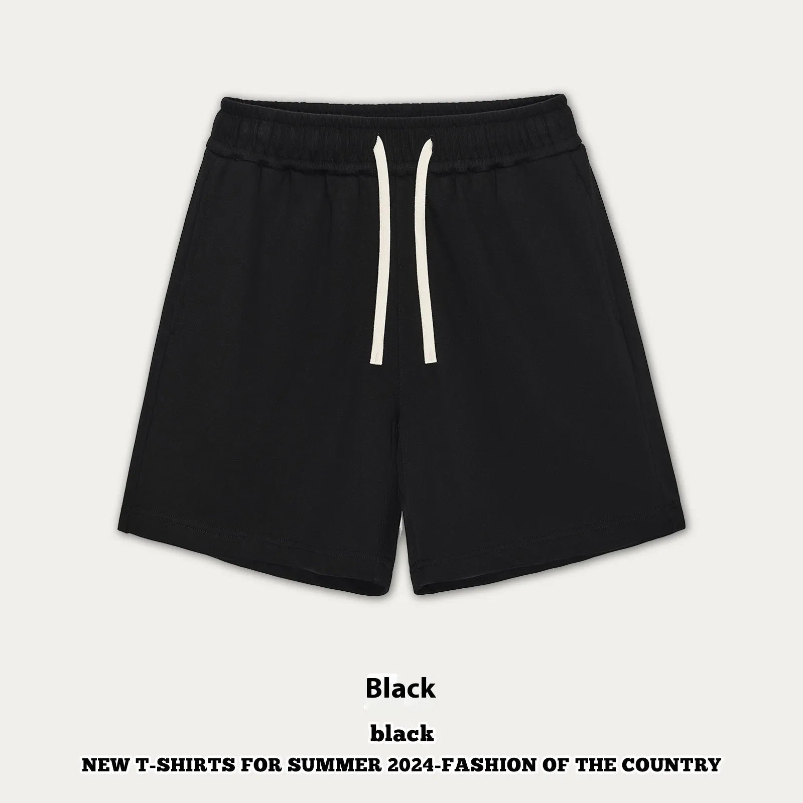 Baby boy and girl wearing loose-fitting cotton denim shorts in cream apricot colour.