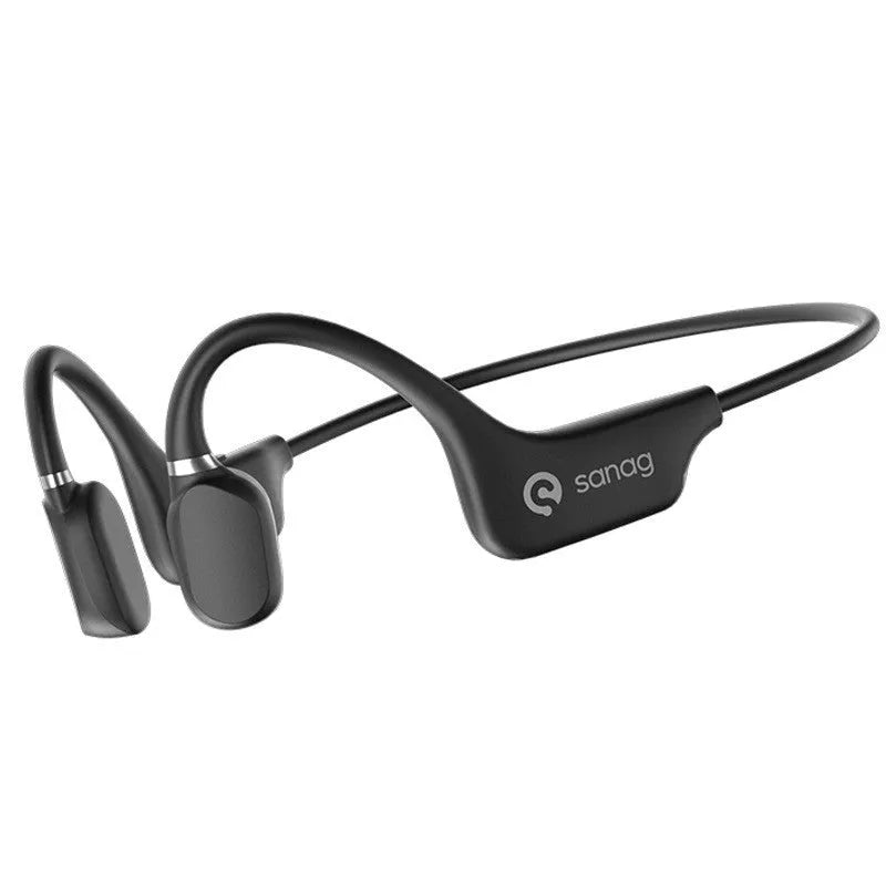 Bone conduction Bluetooth headphones with neckband in various colours for sports and running