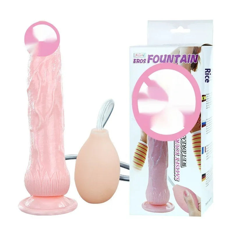 Strong suction cup female toy in flesh colour with 200mm length