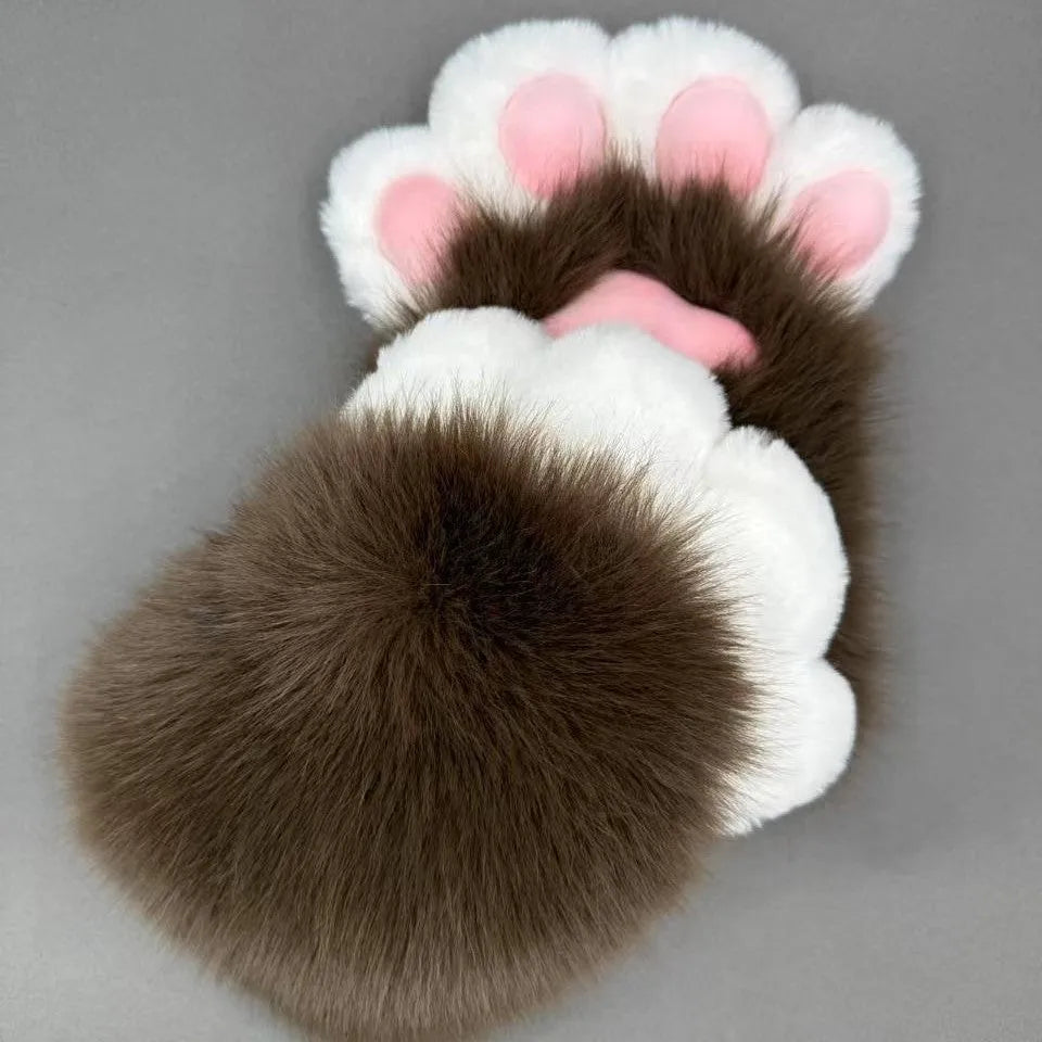 Colourful nylon animal claw cosplay gloves in free size with multiple colour options