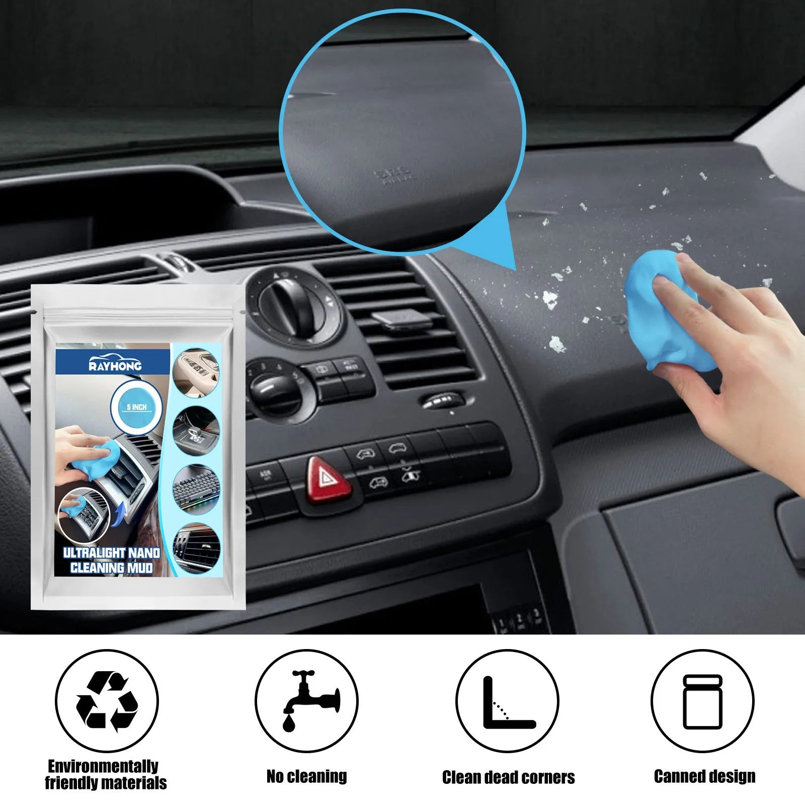 20g car cleaning putty for removing dust from interior vents and gaps