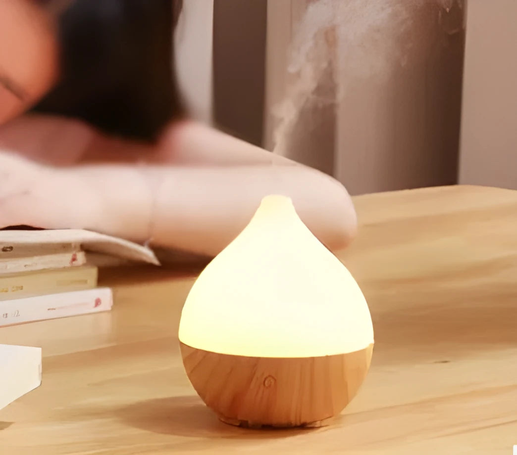 Asakusa wood grain aroma diffuser with vase shape and 100ml tank