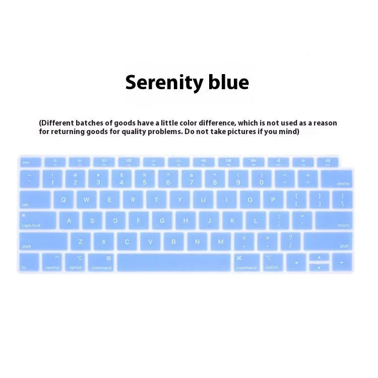 MacBook silicone keyboard cover with high-definition printing for Air11 and Pro16/14 models in multiple colours