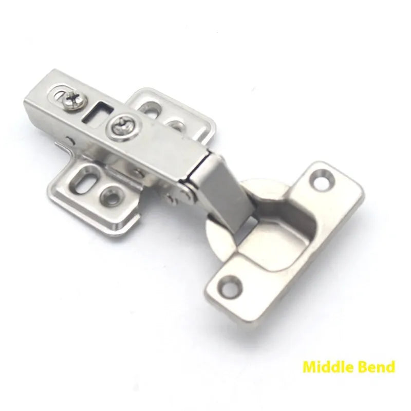 761 hydraulic cabinet hinge with nickel plating showing three bend specifications