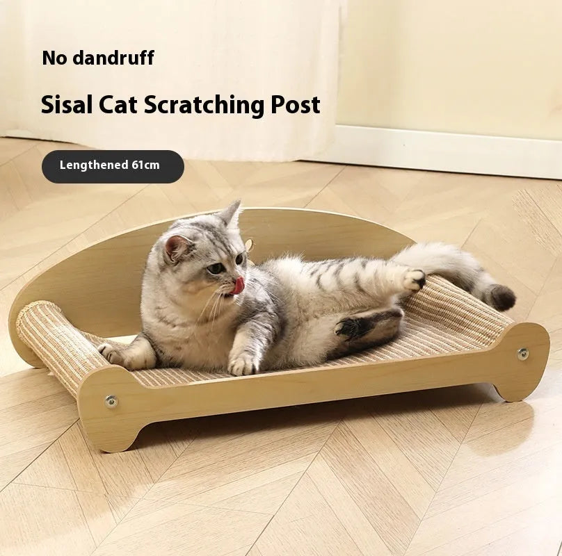 Large sisal cat scratch board upgraded heightened Japanese style for indoor cats