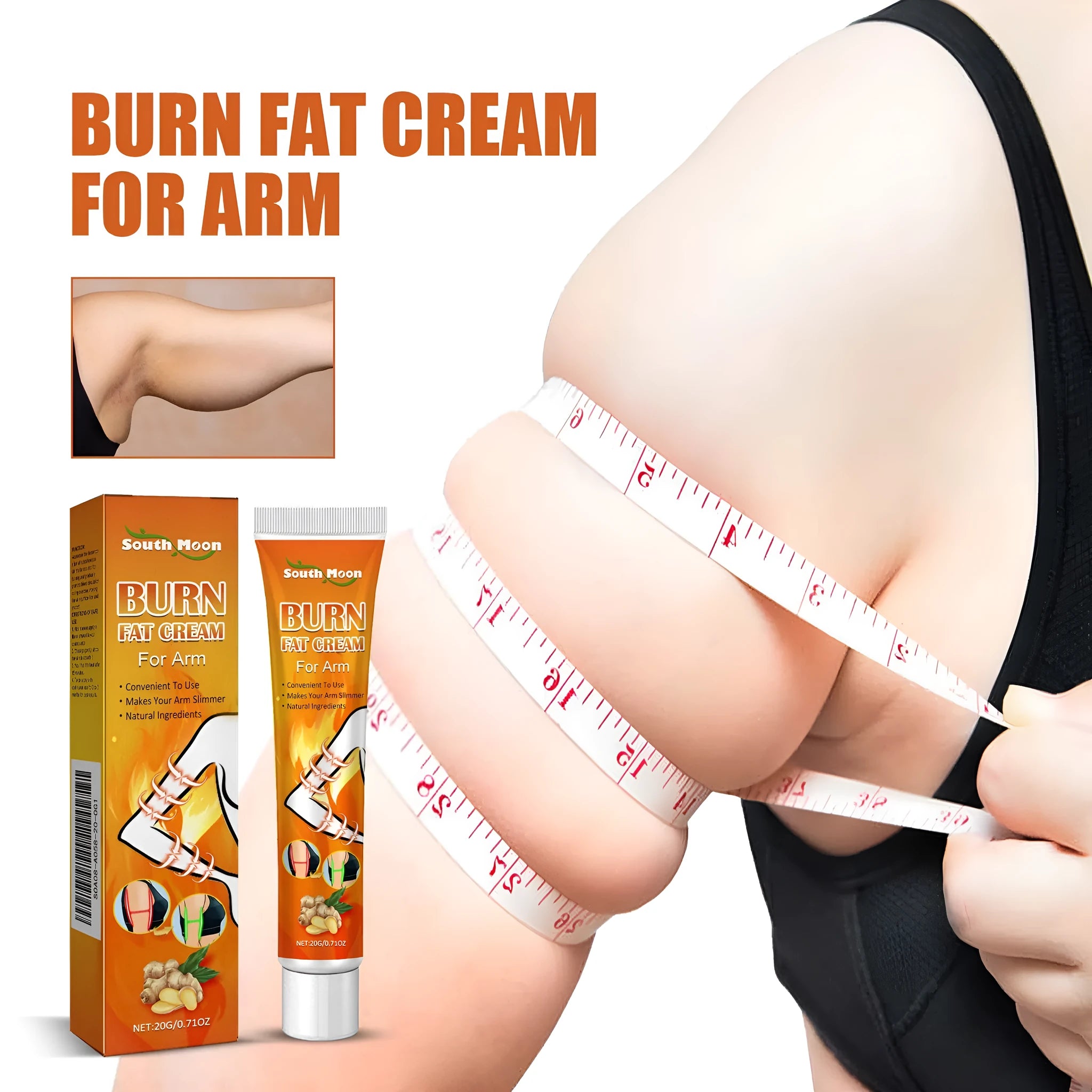 20g tube of body firming massage cream with Sophora flavescens and ginger extract