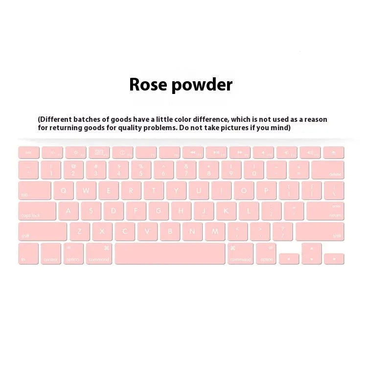MacBook silicone keyboard cover with high-definition printing for Air11 and Pro16/14 models in multiple colours