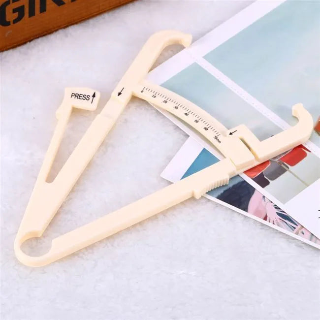Acrylic body fat caliper for skinfold measurement with 0.001mm accuracy and 200mm range