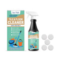 237ml bottle of floor cleaner with cleaning tablets for hard surfaces.