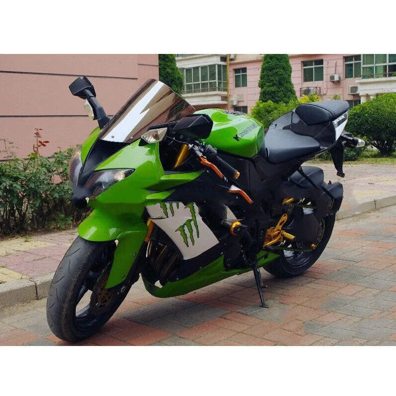 Blue tint motorcycle windscreen for Kawasaki ZX-6R and ZX-10R sport bikes