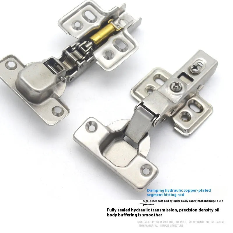 761 hydraulic cabinet hinge with nickel plating showing three bend specifications