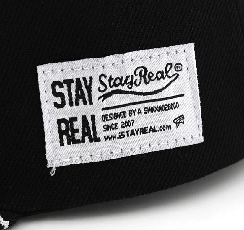 Cotton baseball hat with blank front panel for embroidery, adjustable strap, in SR White colour