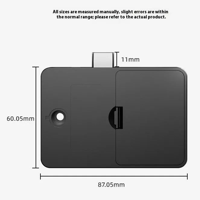 Electronic invisible drawer lock with key for punch-free installation on wardrobes and safes