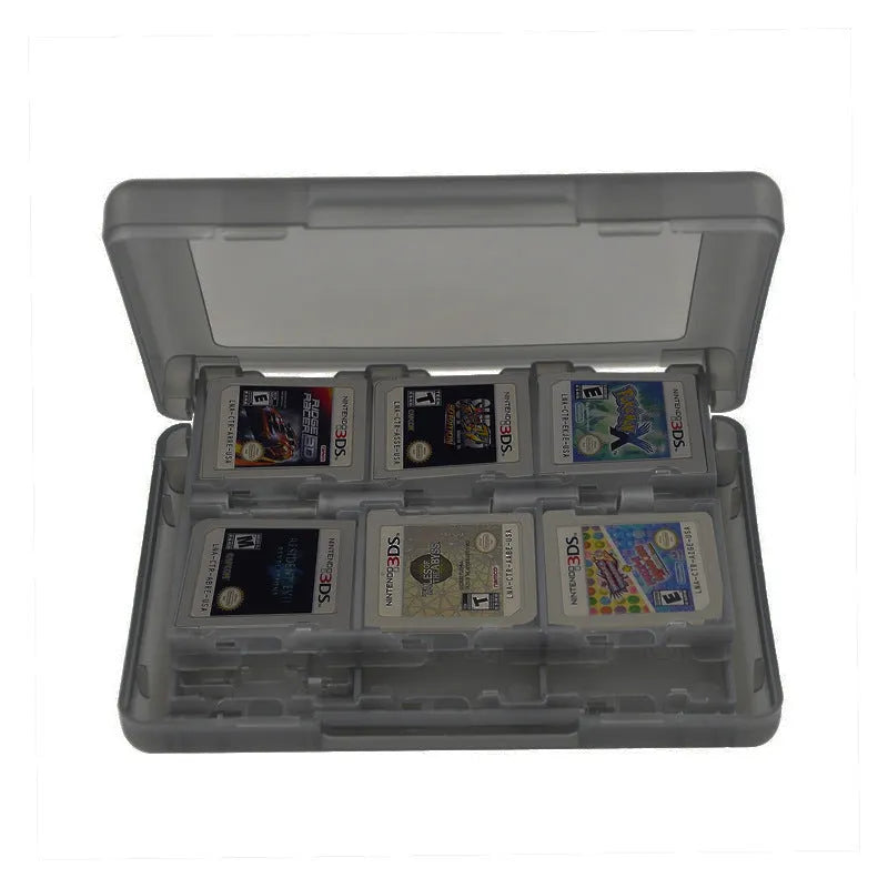 NDS 3DS 28-in-1 Game Card Storage Box in PP case with compact dimensions