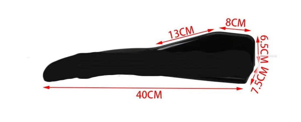 Front and rear carbon fibre deflector lip spoiler for General Motors cars, 440mm wide