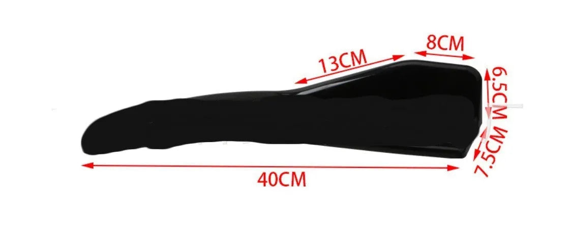 Front and rear carbon fibre deflector lip spoiler for General Motors cars, 440mm wide