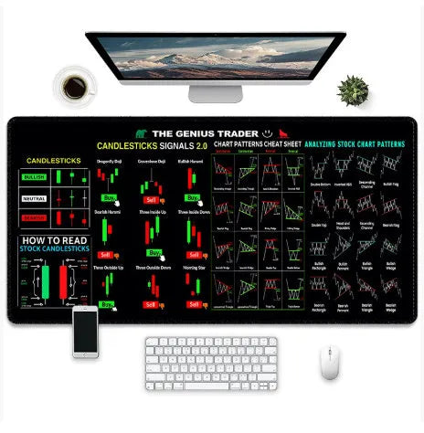 Creative game printed wear-resistant rubber mouse pad with non-slip base available in various sizes