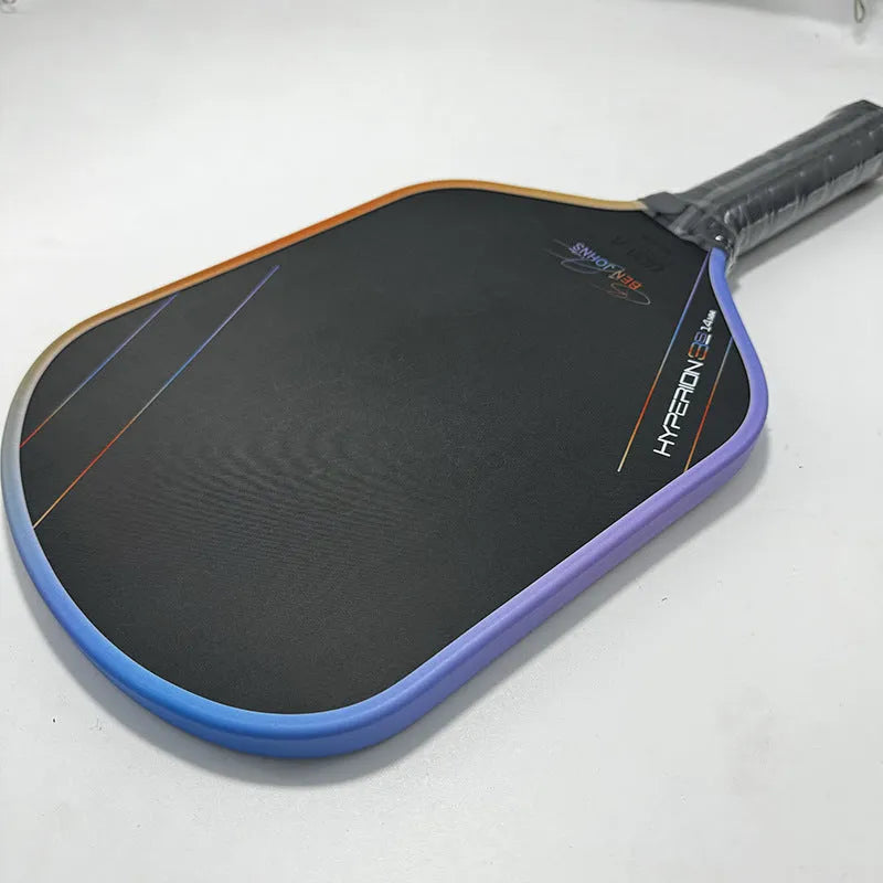 Aurora Multicolor Hyperion 3s pickleball racket with carbon fibre construction and matte finish