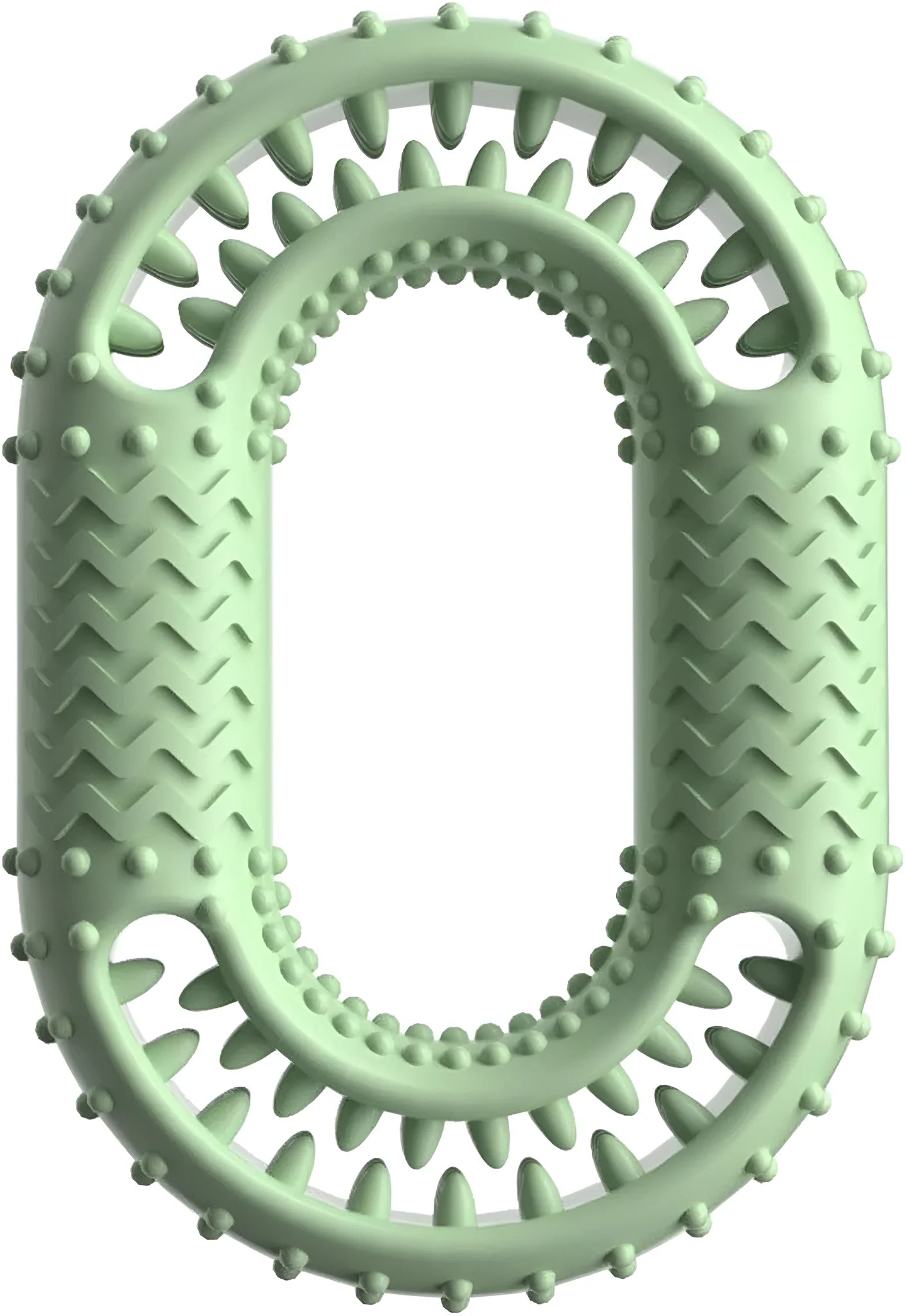 Blue O-ring shaped dog chew toy for aggressive chewers and large breeds