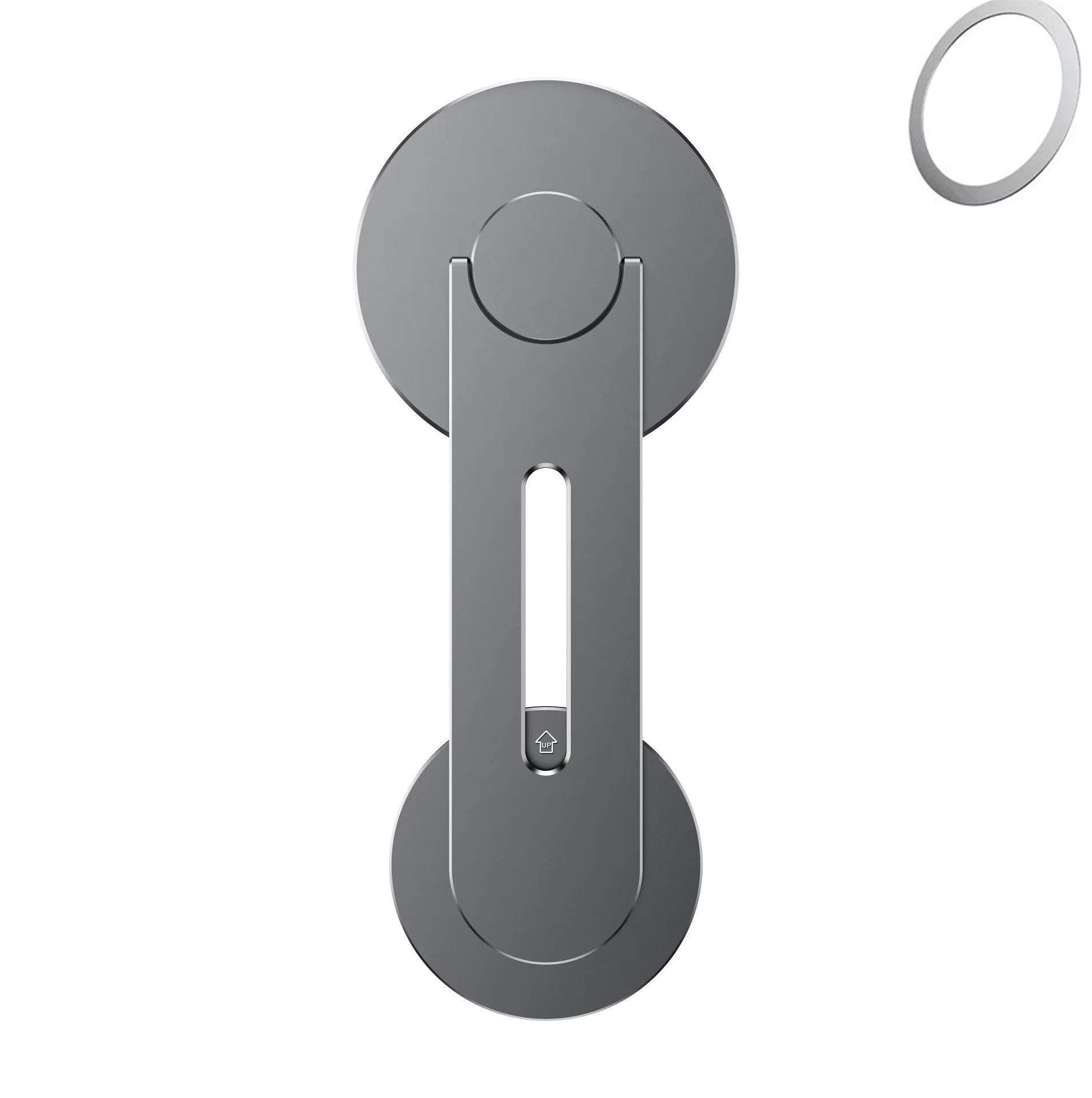 Aluminium alloy magnetic car phone holder with suction mount for Tesla vehicles