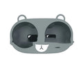 Silicone cup holder stabiliser for car centre console in grey, tan and pink colours