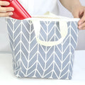 Arrow print polyester cosmetic bag for moisture-proof makeup storage