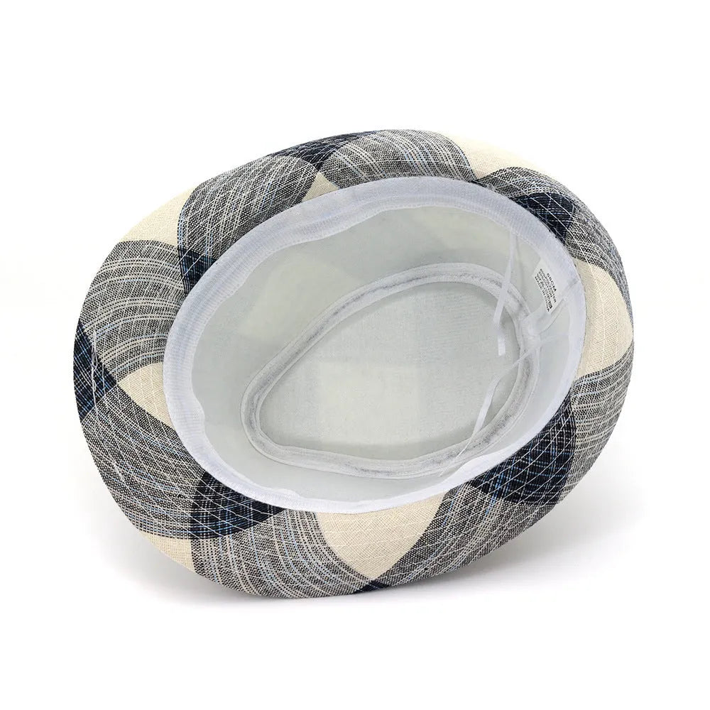 Polyester bell-crown sun hat with 4.5cm brim in black colour option