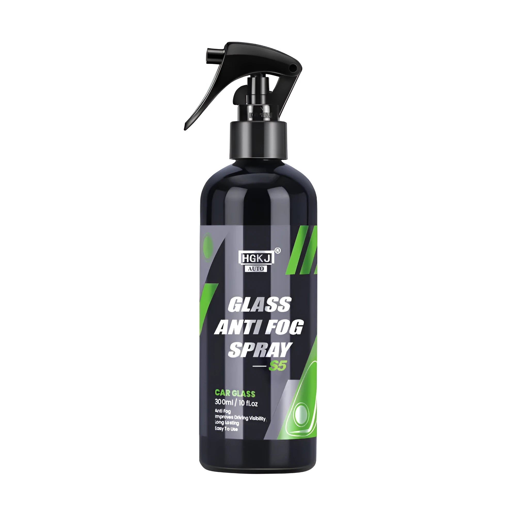 Car glass antifogging agent spray bottle labelled AUTO-S5 in 100ml, 50ml, and 30ml sizes