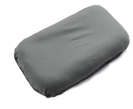 Beige portable cotton baby nest crib cushion measuring 75cm by 45cm for infant sleep.