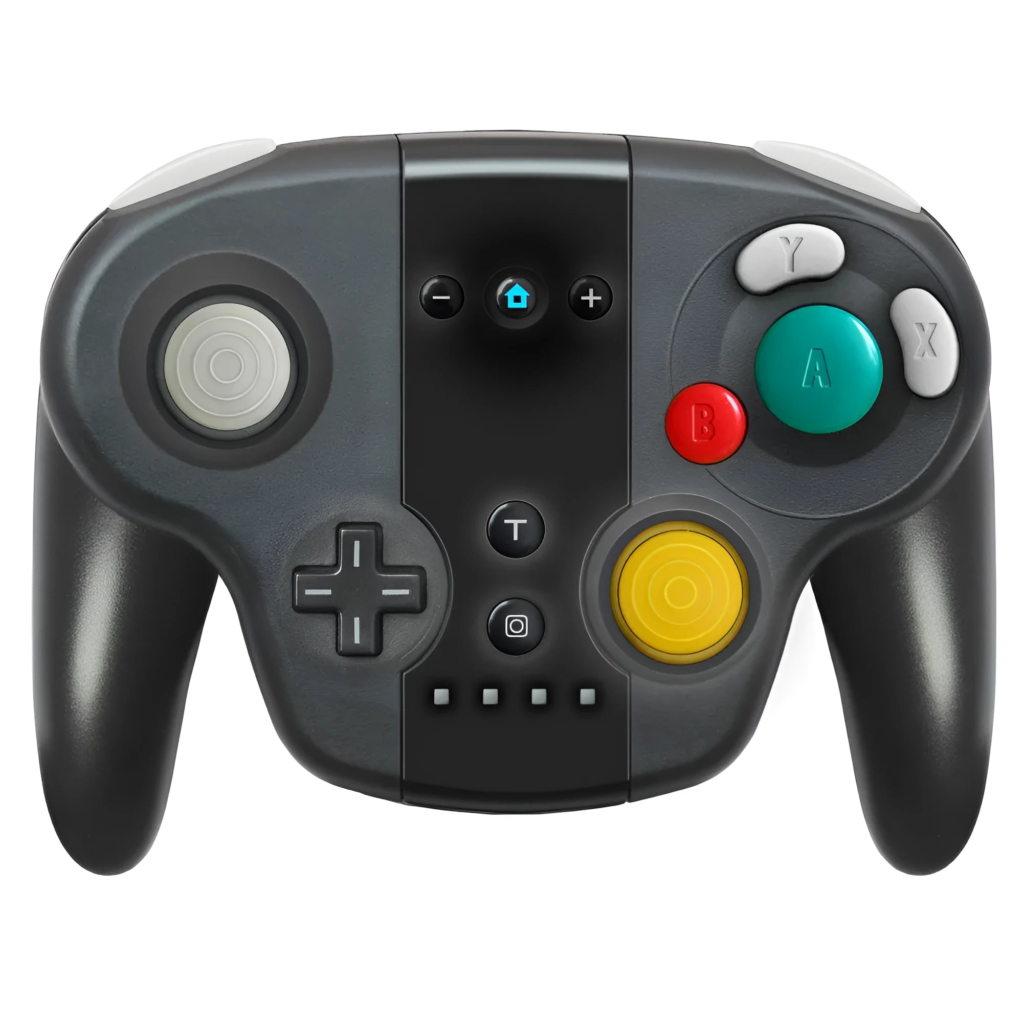 Black wireless gamepad controller with colourful box packaging for Nintendo Switch and Windows PC gaming