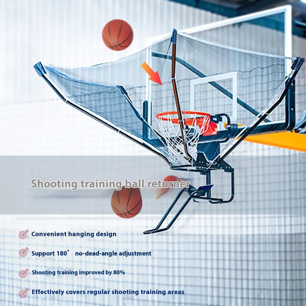 Automatic basketball training return machine made of cowhide leather and iron, shown in New Upgrade Second Generation colour.
