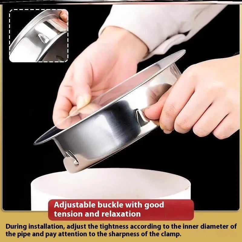 Stainless steel deodorant floor drain cover with modern simple design