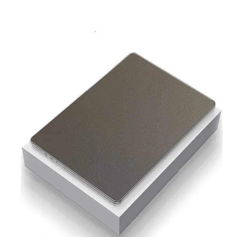Ultra-thin frosted protective case for MacBook Air 13.6 M2 2022 in transparent black with corner coverage