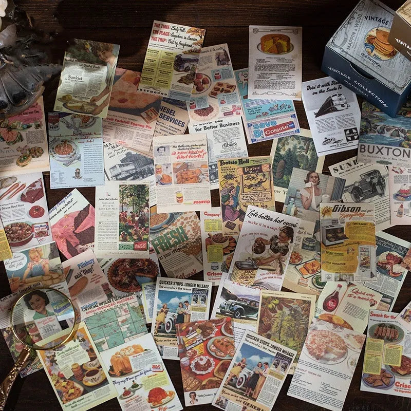 Retro note stickers box containing 320 pieces with 4cm x 6cm sizing and Secret Land colour design