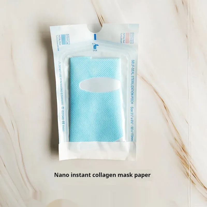 Hydrolyzed fiber filling tablet soluble facial mask non-woven fabric instant film individually bagged