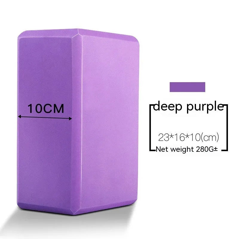 High-density EVA yoga block in various colours including cartoon designs for dance and fitness training
