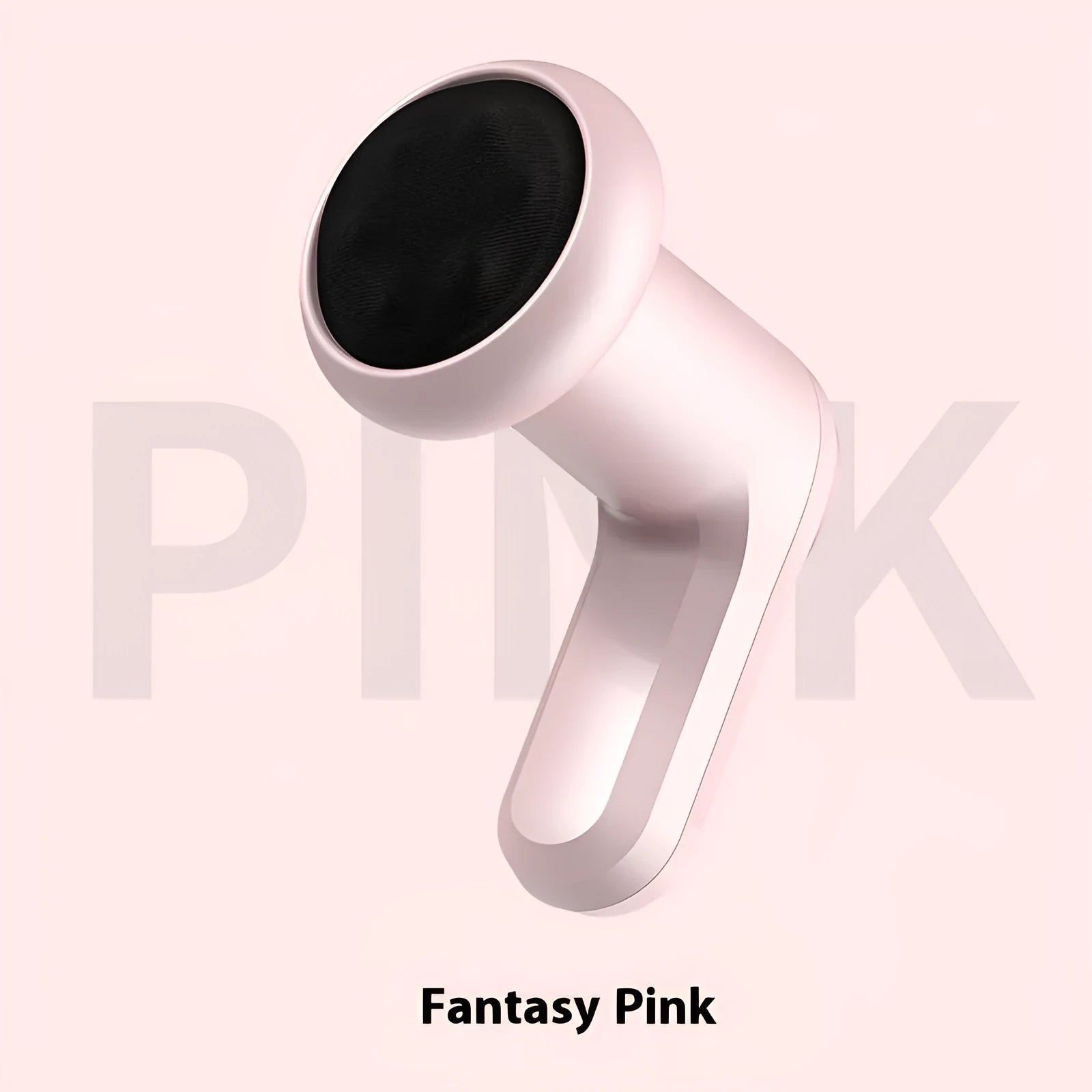 USB electric massager for cervical spine, waist, back and leg muscle relief in pink, white or black.