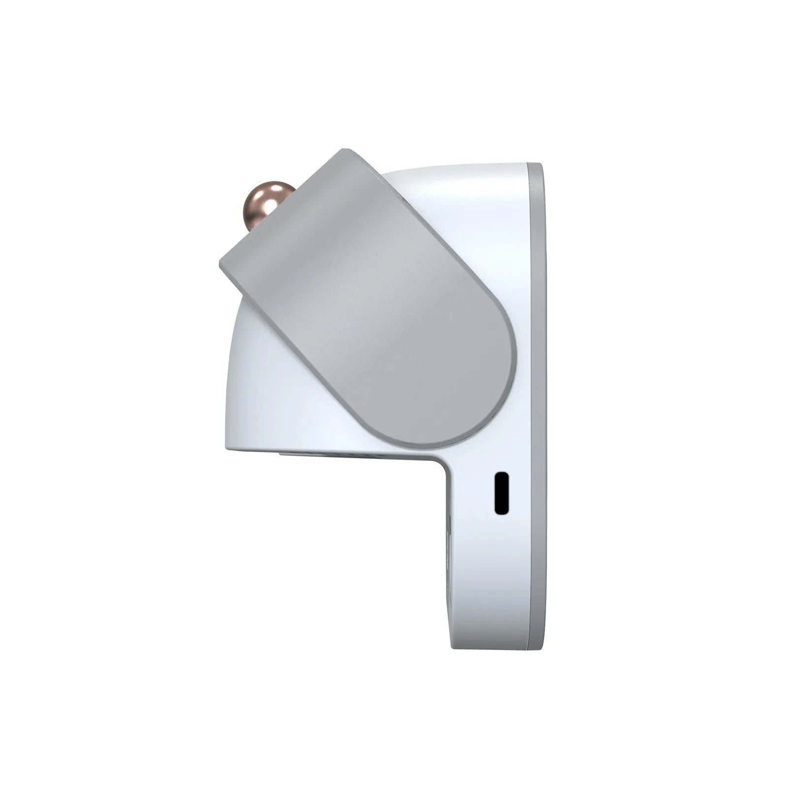 White wall-mounted smart toothbrush holder with UV sterilisation and USB charging port