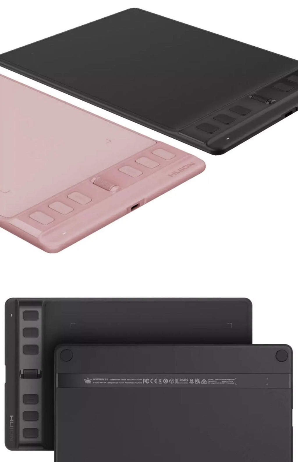 Hua Wang H641P black digital drawing tablet with stylus for mobile phone and computer sketching