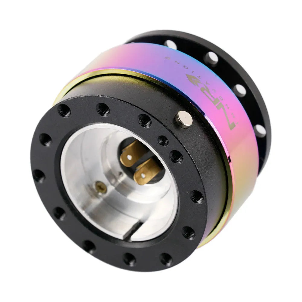 Colourful car steering wheel quick release modification kit with heightening insole and connection base
