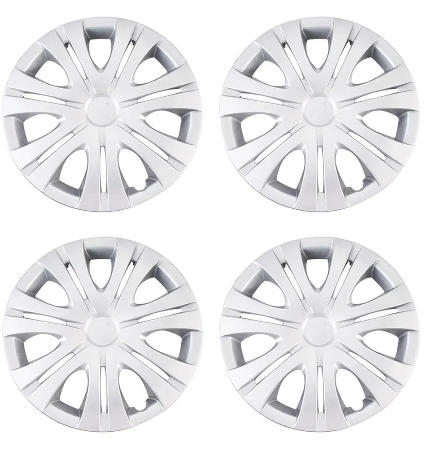 Universal silver ABS plastic wheel hub cover for 13-16 inch car wheels